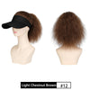 Women's Empty Top Hat Medium Wool Curly Wig For Daily Use - Effortless Glamor