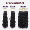 3 pcs/set Natural Black Hair Clip - Effortless Glamor