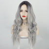 Long Gray Curly Wavy Mini Lace Wig For Women - Effortless Glamor