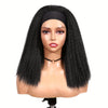 Empowering Kinky Straight Afro Wig with Sleek Black Headband – Limited Edition for Bold Women