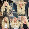 Ins Hot Long Curly BlondeMini Lace Front Wigs - Effortless Glamor