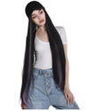 Baseball Cap Wig Women 30inch Long Straight Hair Wig