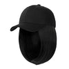 Ins Hot Black Baseball Cap with 14'' Hair Extensions Adjustable Wig - Effortless Glamor