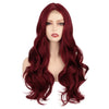 Ins Hot Long Curly Mini Lace Front Red Wigs - Effortless Glamor