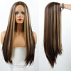 Mixed Color Straight Hot Mini Lace Front Wig - Effortless Glamor