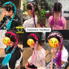 24 Inch Single Ombre Color Glowing Twist Jumbo Braiding Synthetic Hair Extension