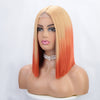 Ins Hot Ombre Blonde Pink Bob Mini Lace Wigs