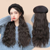 Long Curly Hair Fashion Hat Wig - Effortless Glamor