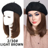 Beret For Medium Length Short Curly Hair - Effortless Glamor