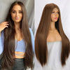 Ins Hot Long Blonde Orange Cosplay Mini Lace Wigs - Effortless Glamor