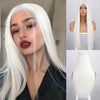 Long Straight Brown Mix Blonde Wigs for Women Middle Part Cosplay Wig - Effortless Glamor