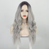 Long Gray Curly Wavy Mini Lace Wig For Women - Effortless Glamor