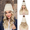 Wigyy Beige Beanie Wig Hair Extensions - Effortless Glamor