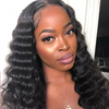 45CM Mongolian Loose Deep Wave Lace Front Human Hair Wigs - Effortless Glamor