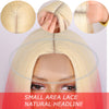 Ins Hot Ombre Blonde Pink Bob Mini Lace Wigs