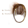 100% Human Hair Clip in Air Bangs - Effortless Glamor