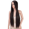 Brown Long Straight Wig Natural Middle Point Heat Resistant Mini Lace Front Wigs - Effortless Glamor