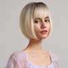 12Inch Short Blonde Wig for Women Short Straight Bob Wig - Effortless Glamor