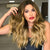 22 Inch Long Wavy Ombre Brown Mini Lace Wigs - Effortless Glamor