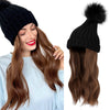 WigyyIns Hot Women Beanie Hat with Hair - Effortless Glamor