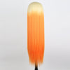 Ins Hot Long Blonde Orange Cosplay Mini Lace Wigs - Effortless Glamor