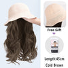 Summer Hat Wigs With Curly Hair - Effortless Glamor