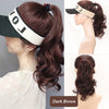 Natural Curly Hair Ponytail Open Top Wig Hat - Effortless Glamor