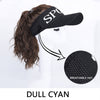 Ponytail Small Wave Baseball Cap Exposed Top Wig Black Cap Wig - Effortless Glamor