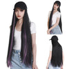 Baseball Cap Wig Women 30inch Long Straight Hair Wig