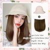 Summer Hat Wigs With Curly And Straight Hair - Effortless Glamor