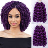 8inches Ombre Braiding Hair Jumpy Wand Curl Crochet Braids Synthetic Crochet Hair Extension for Black Women - Effortless Glamor