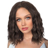 2022 Blinde Short Water Wave for Women Middle Point Natural Hairline Heat Resistant False Hair - Effortless Glamor