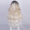 Ins Hot Brown Mixed Blonde Long Wavy Mini Lace Front Wigs - Effortless Glamor