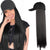 24inch Long Cap Hair Extension Hot Wigs - Effortless Glamor