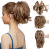 Synthetic Claw Clip In Ponytail Hair Extensions Diy Hairpiece Hair Bun - Effortless Glamor