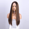 Mixed Color Straight Hot Mini Lace Front Wig - Effortless Glamor