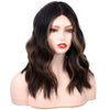 2022 Hot Black Brown Mini Lace Front Gradient Wig - Effortless Glamor