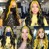 Ins Hot Brown Mixed Blonde Long Wavy Mini Lace Front Wigs - Effortless Glamor