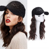 Long Wavy Wig Baseball Cap Natural Connection Wig Summer Adjustable - Effortless Glamor