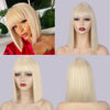 16 Colors ShortBob Wigs with Bangs - Effortless Glamor