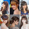 100% Human Hair Clip in Cute Bangs Extensions Hairpiece - Effortless Glamor