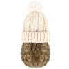 Beanie Hat with Hair Extensions Cap Attached Short Curly Wavy Hairpiece Wig - Effortless Glamor