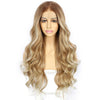 Women's Medium Parted Long Hair With Big Wavy Curls Before Lace