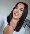 2022 New Hot Straight Bob Mini Lace Front Wigs - Effortless Glamor