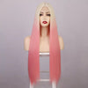 Ins Hot Long Blonde Orange Cosplay Mini Lace Wigs - Effortless Glamor