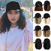 Ins Hot Baseball Cap Hair with 14 inch Wave Curly BobWig - Effortless Glamor