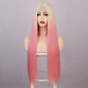 Ins Hot Long Blonde Orange Cosplay Mini Lace Wigs - Effortless Glamor