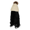 Knit Beanie Winter Hat with Removable Hair Hat Wig - Effortless Glamor