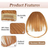 100% Human Hair Clip in Air Bangs - Effortless Glamor