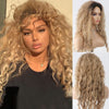 New Wave Golden Fluffy Hot Wigs - Effortless Glamor